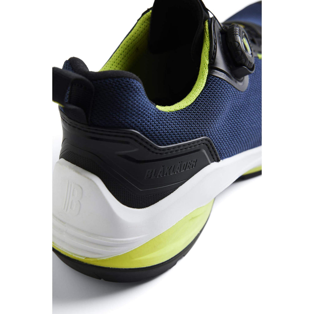 Blaklader 24860000 STRIKER S3 Lightweight ESD Freelock Safety Shoes Dark Navy/Lime Green Detail 1 #colour_dark-navy-lime-green