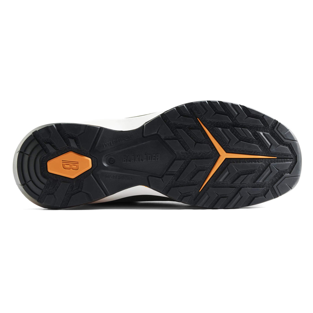 Blaklader 24860000 STRIKER S3 Lightweight ESD Freelock Safety Shoes Forest Green/Rust Rear #colour_forest-green-rust