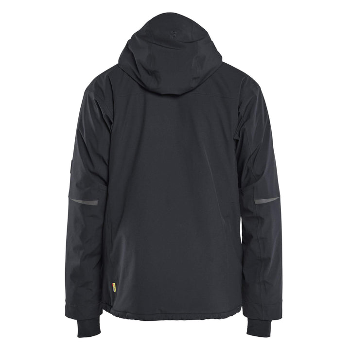 Blaklader 49911917 STRIKER Stretch Waterproof Winter Jacket Black Rear #colour_black