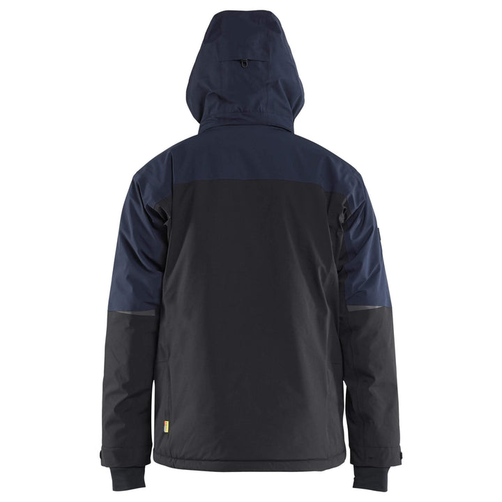 Blaklader 49911917 STRIKER Stretch Waterproof Winter Jacket Dark Navy Blue/Hi-Vis Yellow Additional 1 #colour_dark-navy-blue-hi-vis-yellow