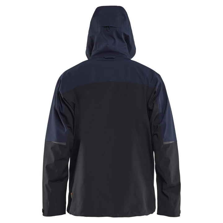 Blaklader 49801916 STRIKER Waterproof Stretch Shell Jacket Dark Navy Blue/Hi-Vis Yellow Additional 1 #colour_dark-navy-blue-hi-vis-yellow