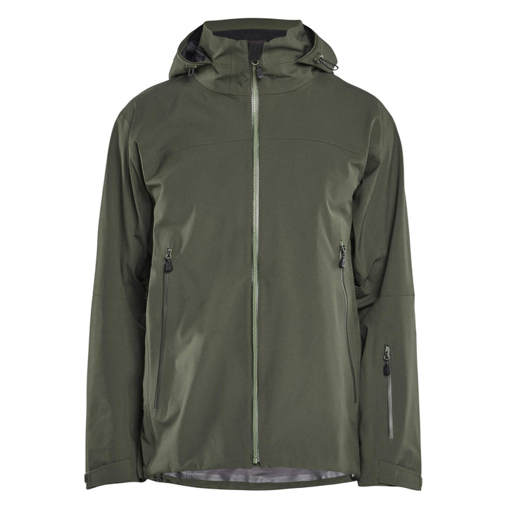 Blaklader 49801916 STRIKER Waterproof Stretch Shell Jacket Forest Night Main #colour_forest-night