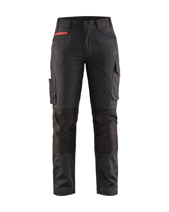 Blaklader 71951330 Service Trousers Stretch Black/Red Main #colour_black-red