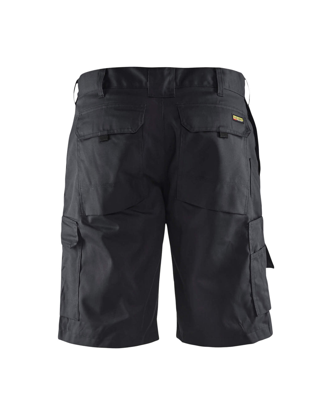 Blaklader 14471800 Shorts Multi-Pocket Workwear Black Rear #colour_black