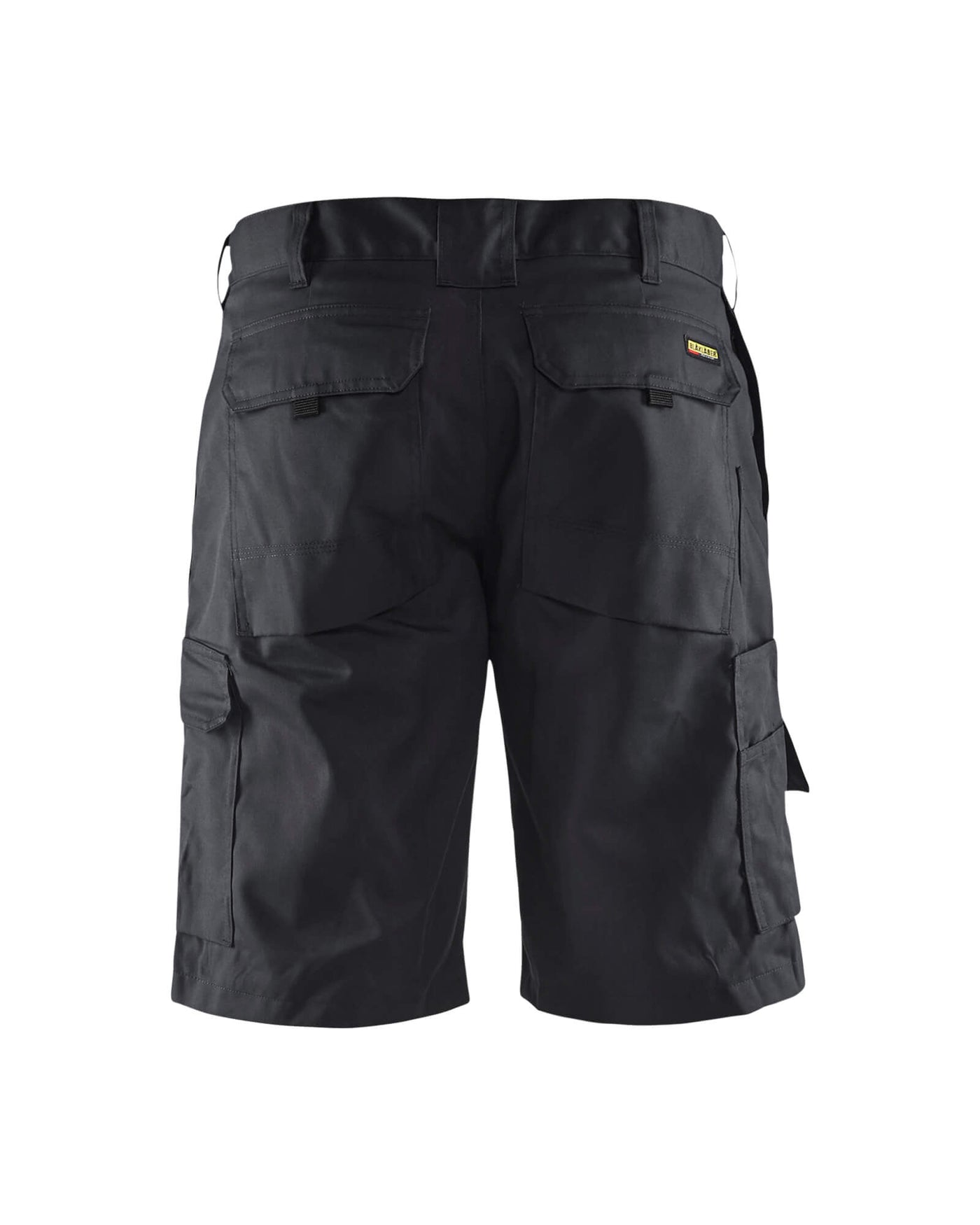 Blaklader 14471800 Shorts Multi-Pocket Workwear Black Rear #colour_black