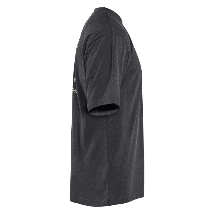 Blaklader 94271025 Snake Loose Fit Polycotton T-Shirt Black Melange Right #colour_black-melange