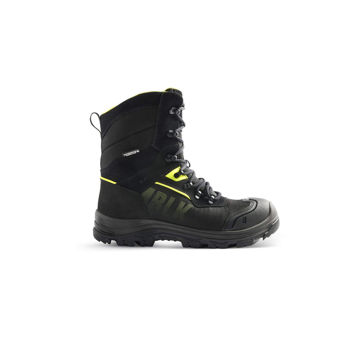 Blaklader 24900000 Storm Waterproof Cold Insulated Composite S3 High Leg Safety Boot Black/Hi-Vis Yellow Main #colour_black-hi-vis-yellow