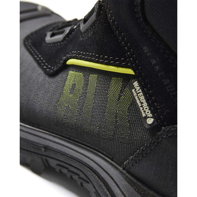 Blaklader 24780000 Storm Waterproof Cold Insulated Composite S3 Safety Boot Black/Hi-Vis Yellow Detail 2 #colour_black-hi-vis-yellow