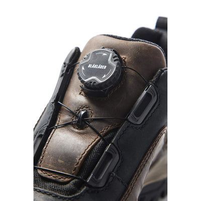 Blaklader 24910000 Storm Waterproof S3 Safety Shoes Brown/Black Detail 2 #colour_brown-black