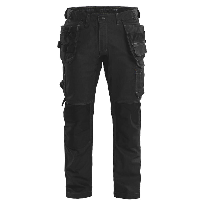 Blaklader 17501141 Stretch Denim Craftsman Trousers Black Main #colour_black