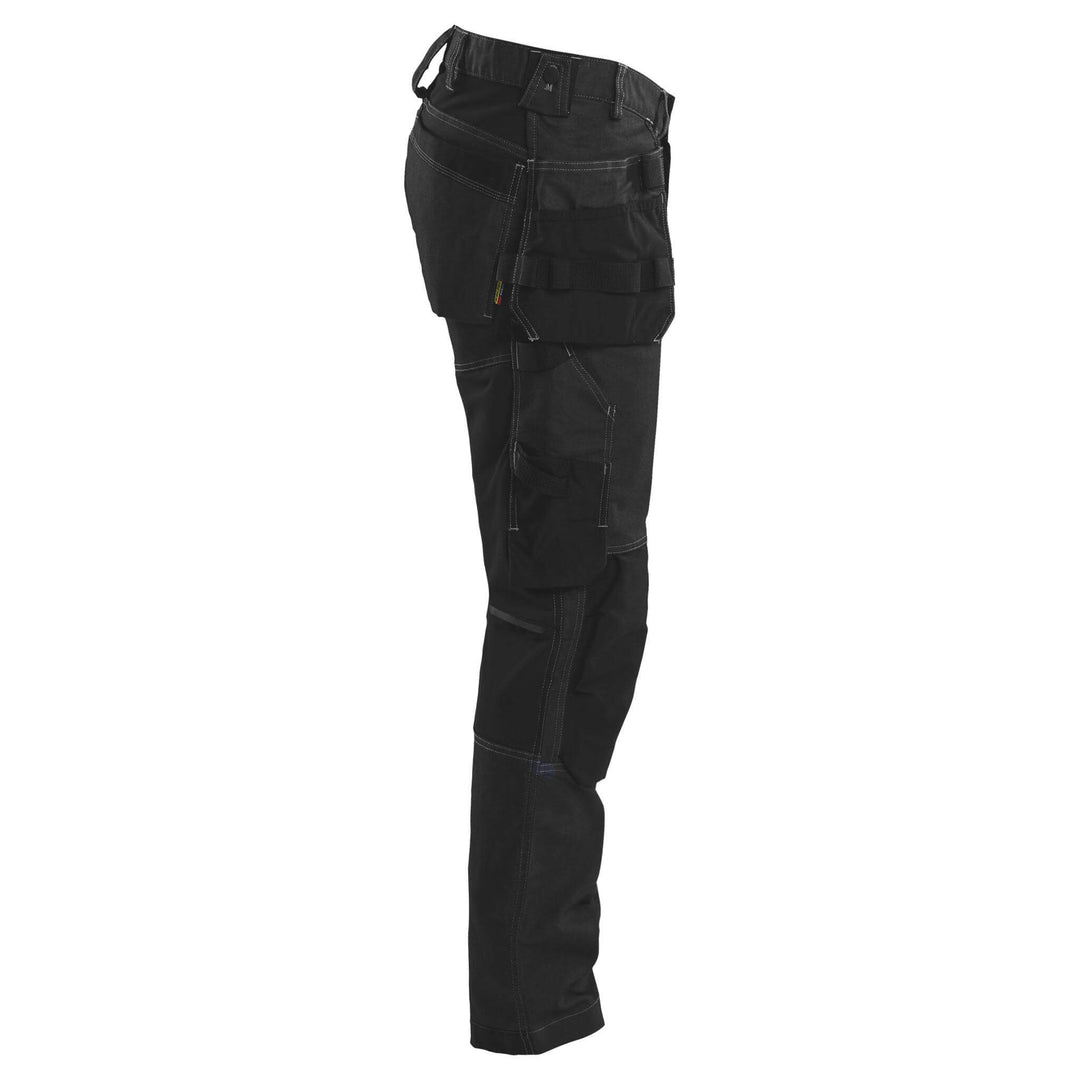 Blaklader 17501141 Stretch Denim Craftsman Trousers Black Right #colour_black