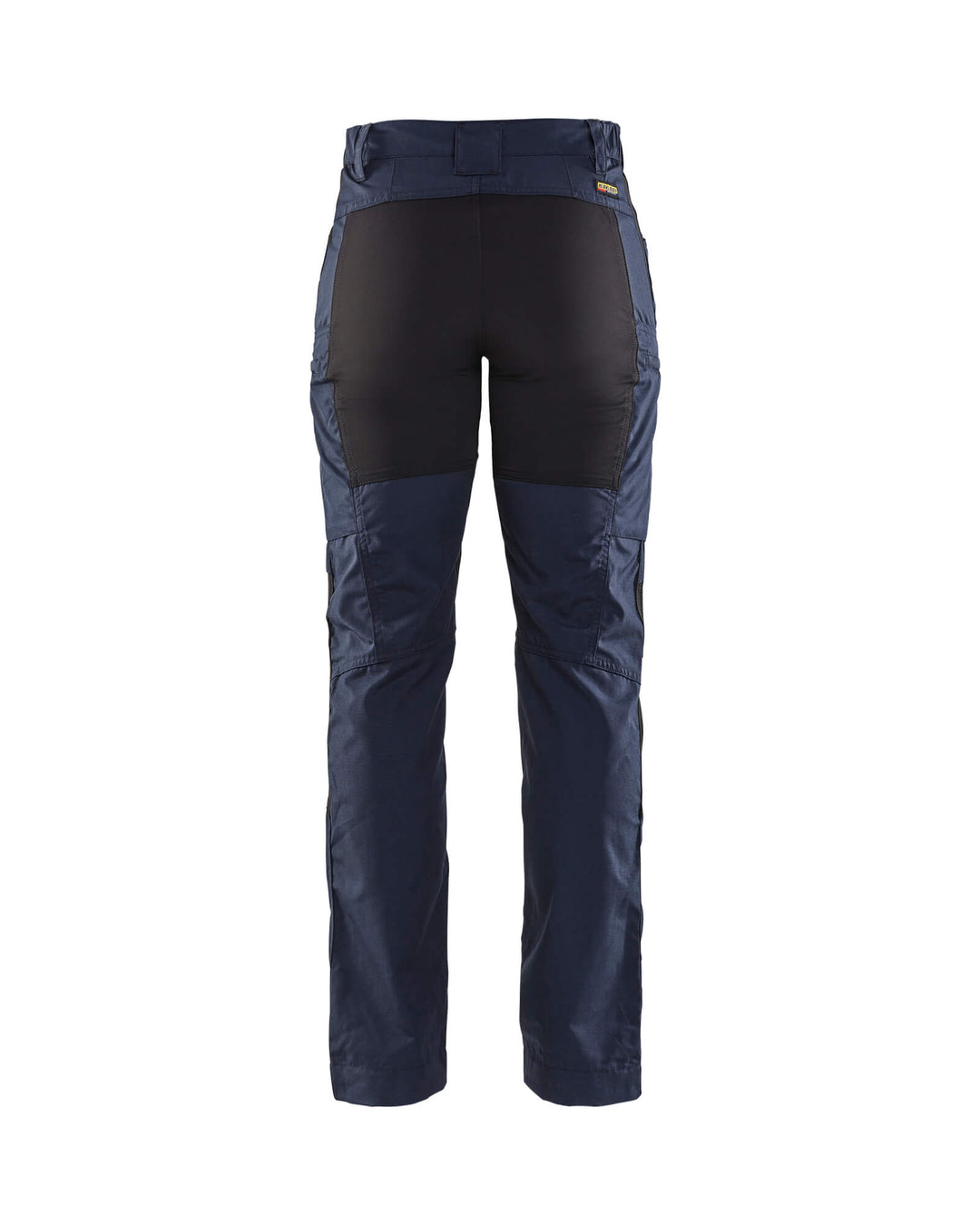 Blaklader 71591845 Stretch Service Trousers Dark Navy Blue/Black Rear #colour_dark-navy-blue-black