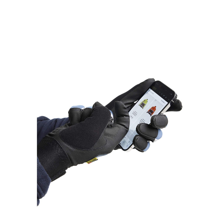 Blaklader 28521415 Supreme Strong Allround Gloves Black/Blue Detail 4 #colour_black-blue