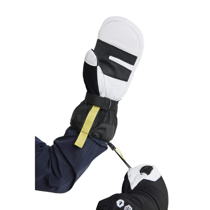 Blaklader 28131417 Supreme Warm Lined Goat Leather Waterproof Winter Gloves Black/White Detail 1 #colour_black-white