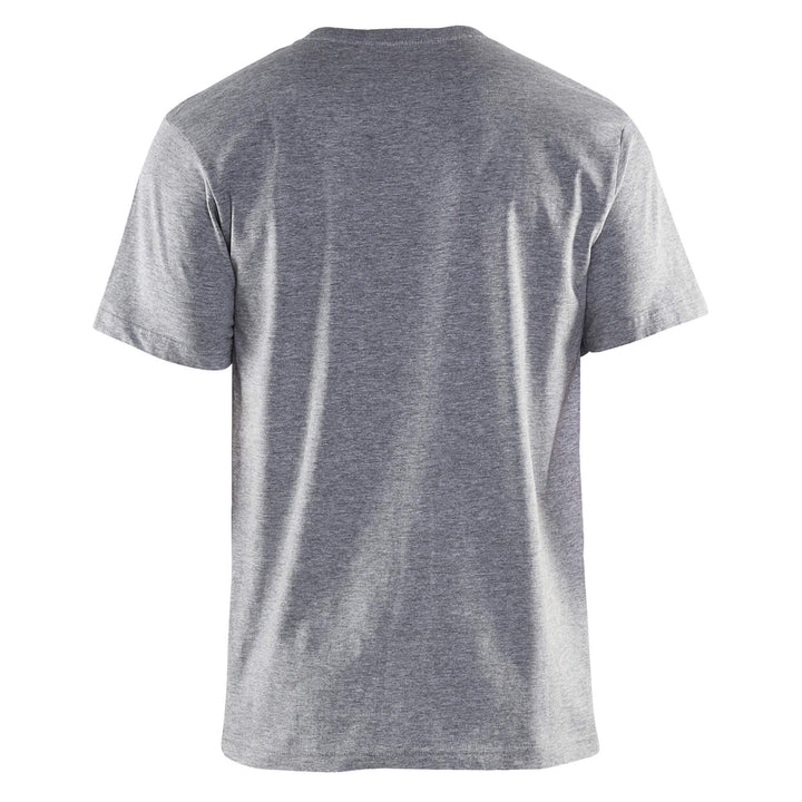 Blaklader 36251043 T-Shirt (Multipack of 5) Grey Melange Rear #colour_grey-melange