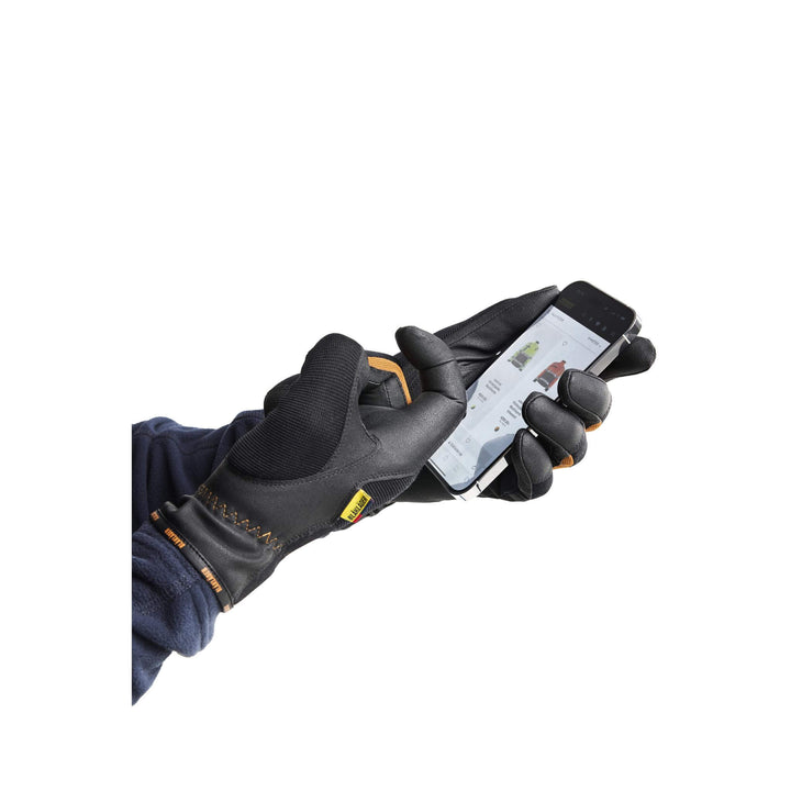 Blaklader 28601418 Touchscreen Precision Glove Supreme Strong Black/Rust Detail 1 #colour_black-rust
