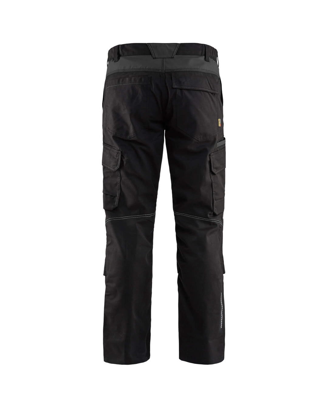 Blaklader 14481832 Trousers Knee-Pad Stretch Black/Dark Grey Rear #colour_black-dark-grey