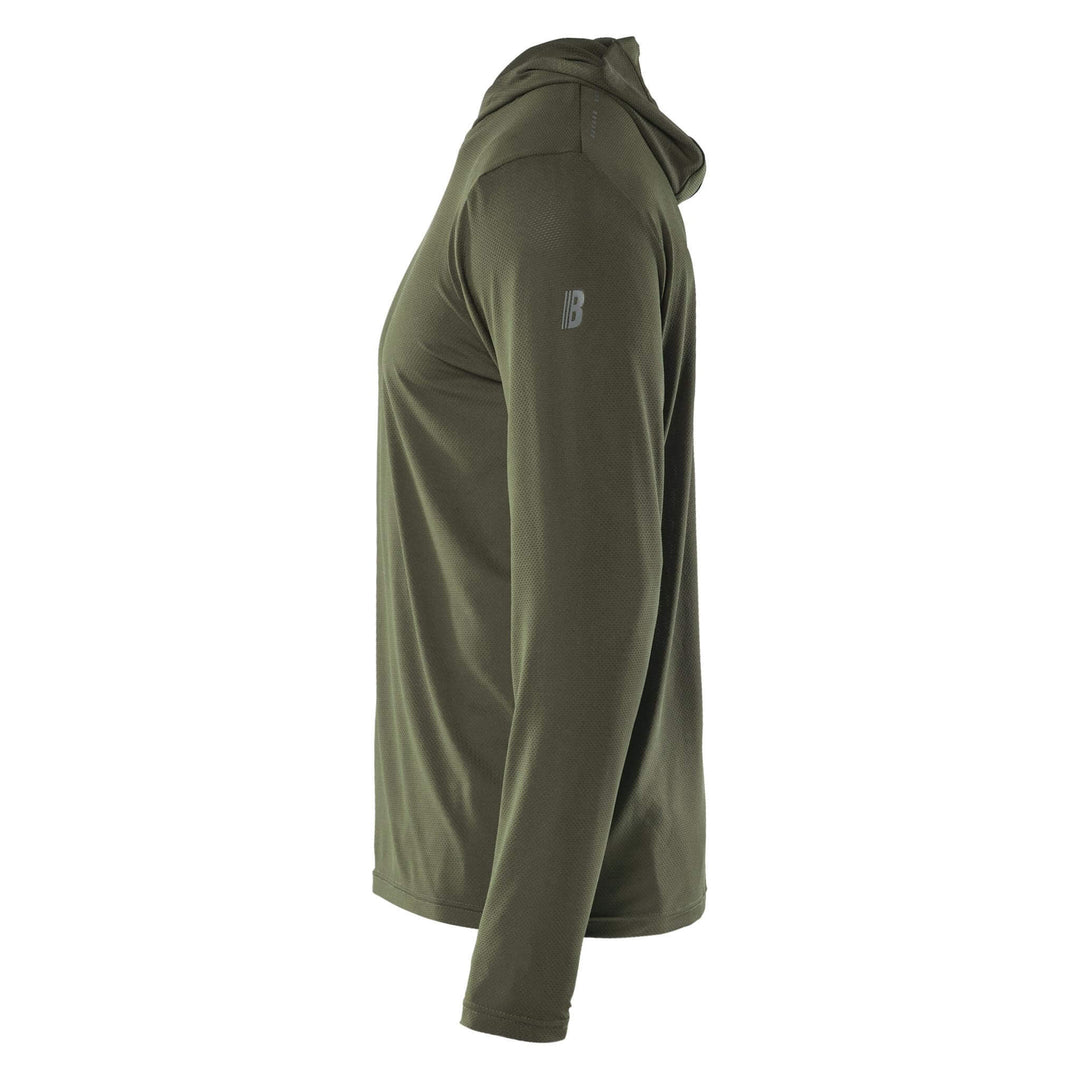Blaklader 34171126 UV-protect Function Hoodie Forest Night Left #colour_forest-night