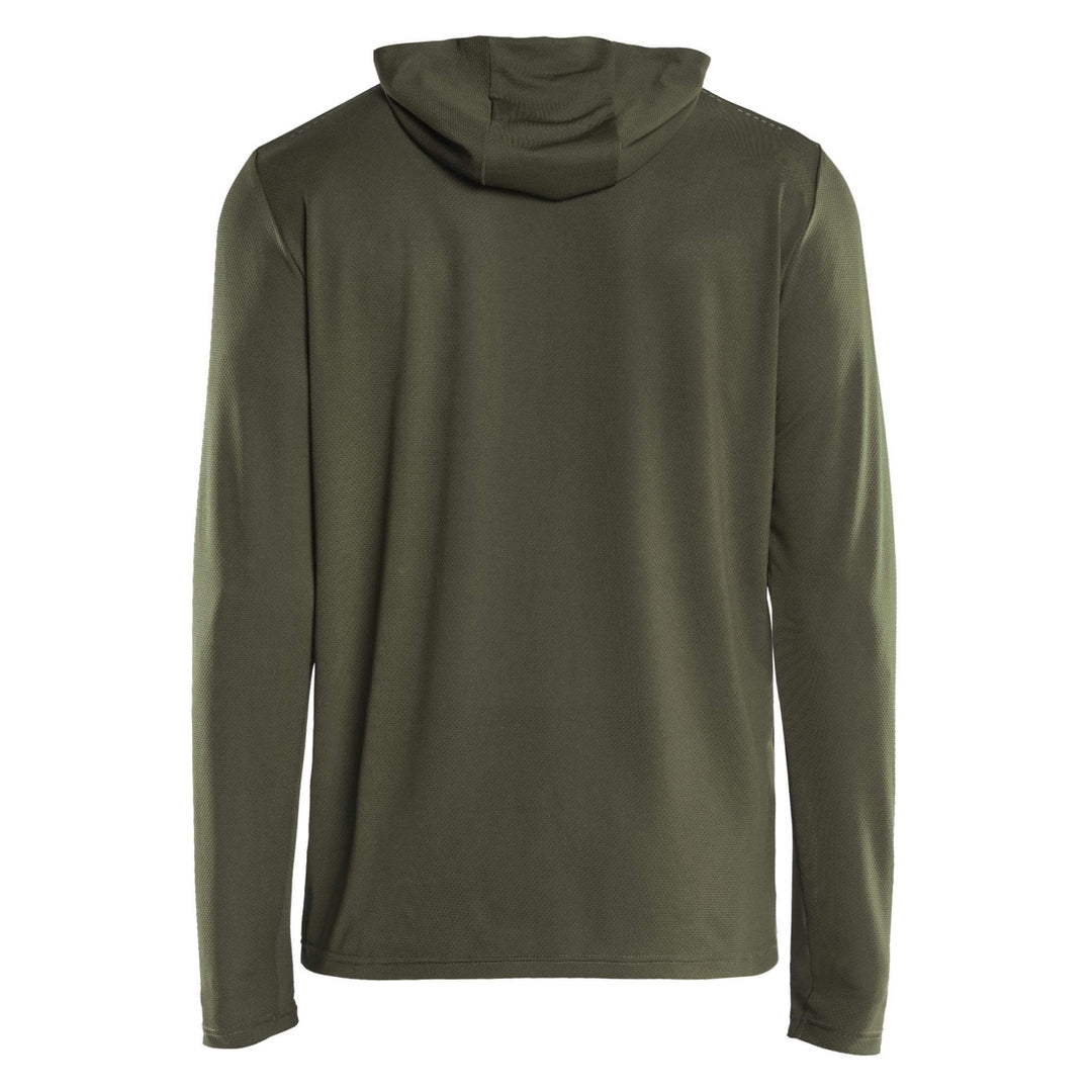Blaklader 34171126 UV-protect Function Hoodie Forest Night Rear #colour_forest-night
