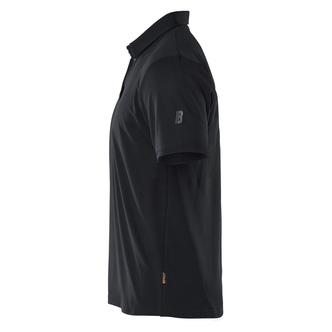 Blaklader 34161126 UV-protect Lightweight Function Polo Shirt Black Left #colour_black