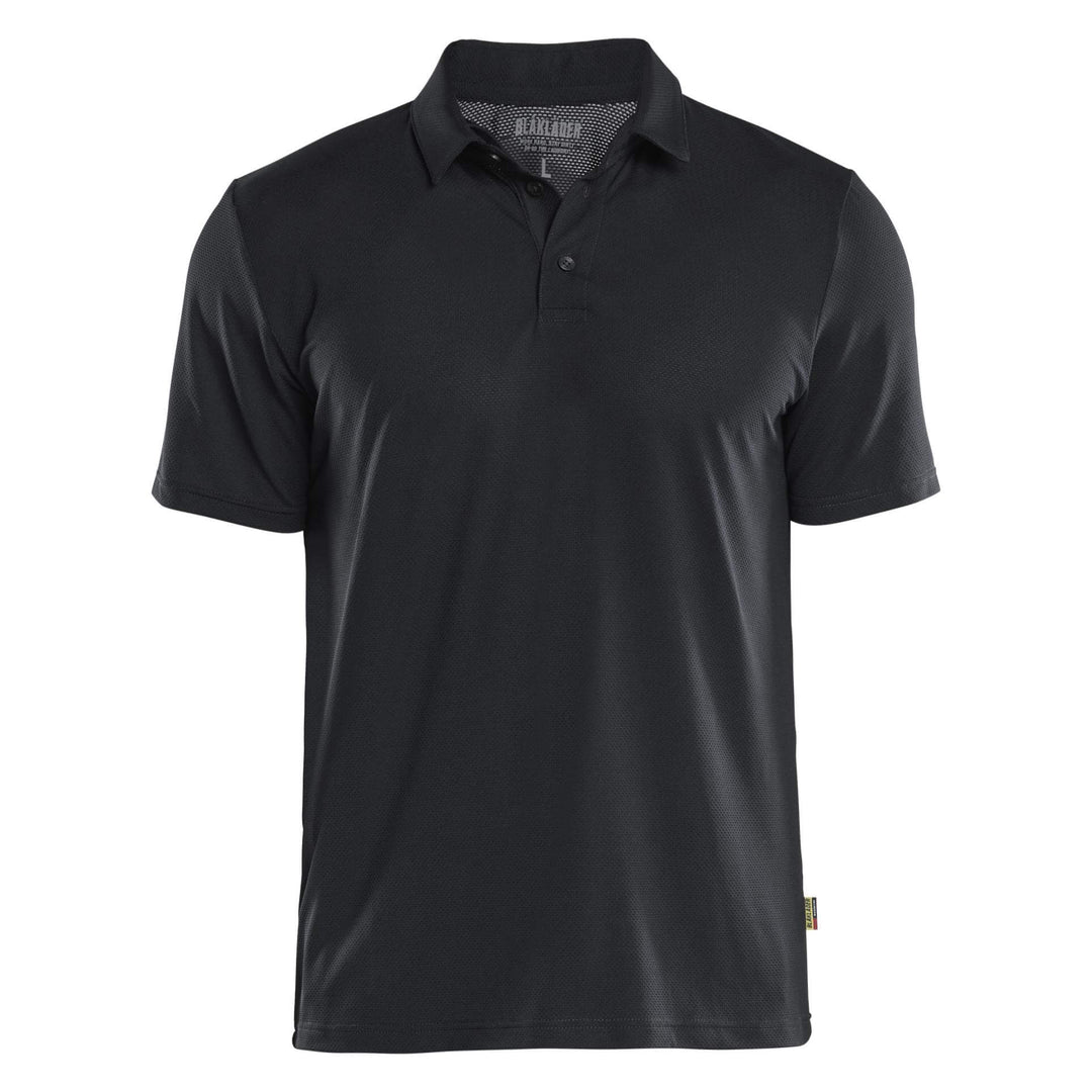 Blaklader 34161126 UV-protect Lightweight Function Polo Shirt Black Main #colour_black