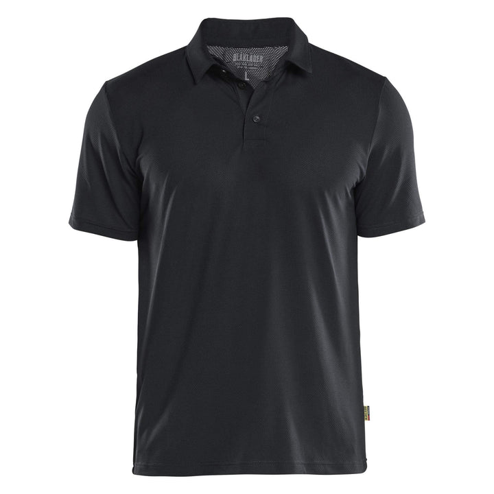Blaklader 34161126 UV-protect Lightweight Function Polo Shirt Black Main #colour_black
