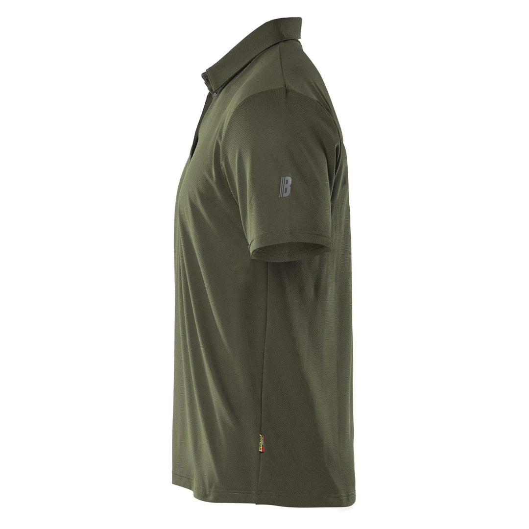 Blaklader 34161126 UV-protect Lightweight Function Polo Shirt Forest Night Left #colour_forest-night