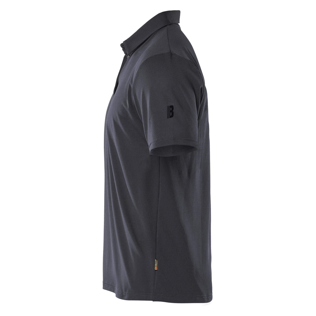 Blaklader 34161126 UV-protect Lightweight Function Polo Shirt Mid Grey Left #colour_mid-grey