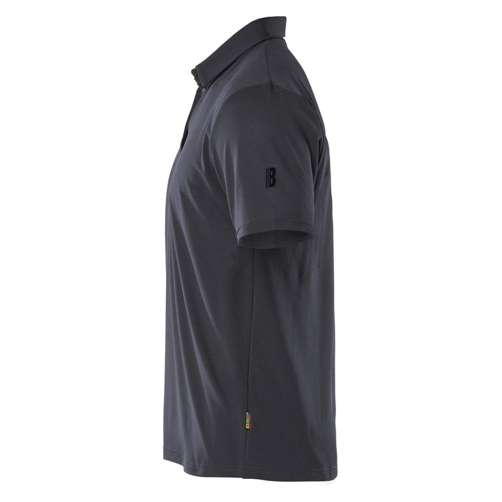 Blaklader 34161126 UV-protect Lightweight Function Polo Shirt Mid Grey Left #colour_mid-grey