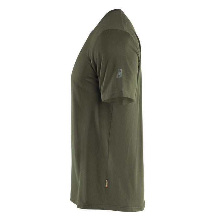 Blaklader 34151126 UV-protect Lightweight Function T-Shirt Forest Night Left #colour_forest-night