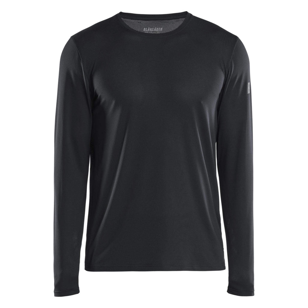 Blaklader 34231126 UV-protect Lightweight Long-Sleeved Function T-Shirt Black Main #colour_black