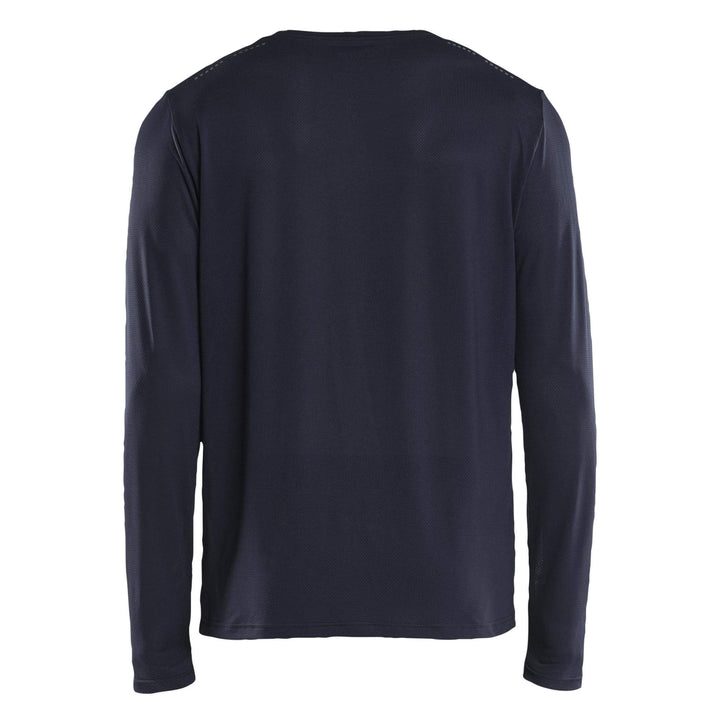 Blaklader 34231126 UV-protect Lightweight Long-Sleeved Function T-Shirt Dark Navy Blue Rear #colour_dark-navy-blue