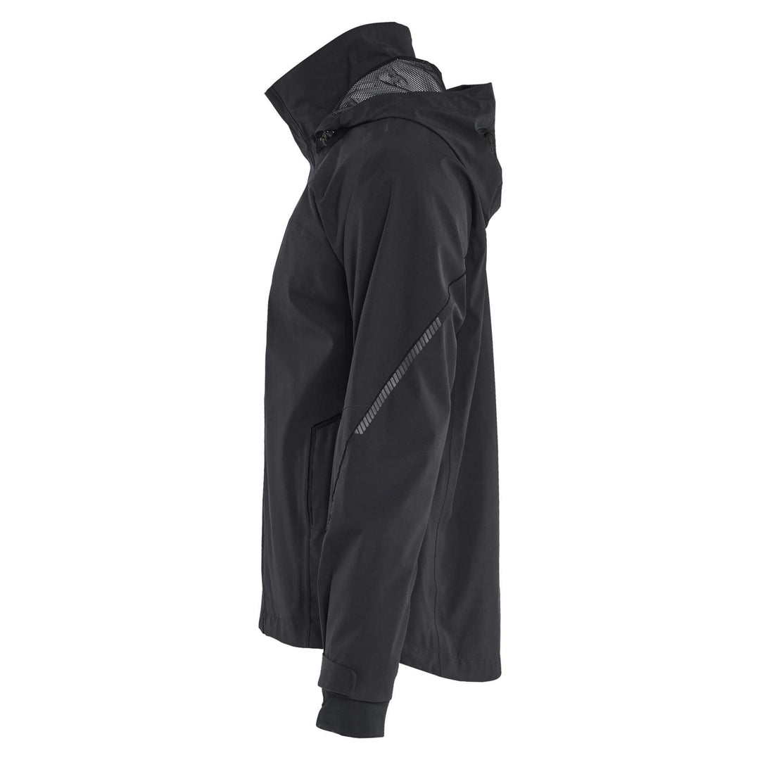 Blaklader 44831917 Waterproof Breathable Stretch Shell Jacket Black/Black Left #colour_black-black