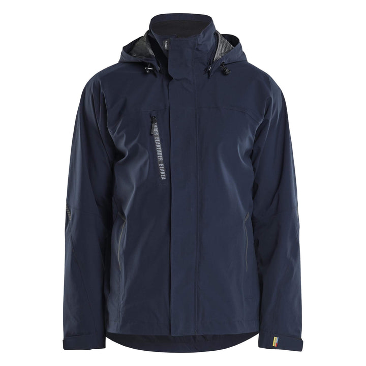 Blaklader 44831917 Waterproof Breathable Stretch Shell Jacket Dark Navy Blue/Black Main #colour_dark-navy-blue-black