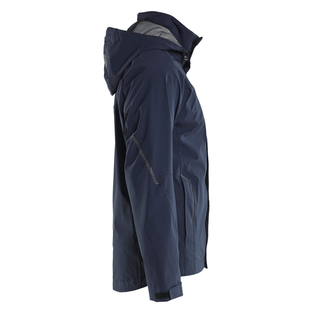 Blaklader 44831917 Waterproof Breathable Stretch Shell Jacket Dark Navy Blue/Black Right #colour_dark-navy-blue-black