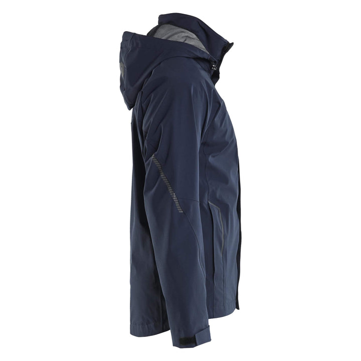 Blaklader 44831917 Waterproof Breathable Stretch Shell Jacket Dark Navy Blue/Black Right #colour_dark-navy-blue-black