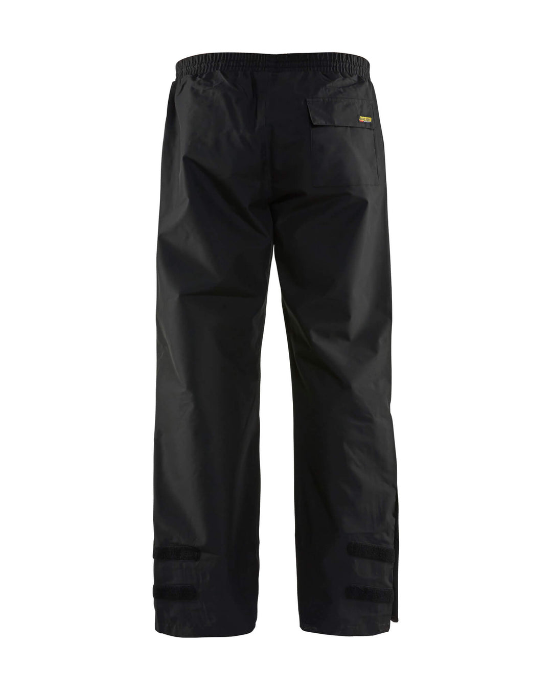 Blaklader 18661946 Waterproof Rain Trousers Black Rear #colour_black