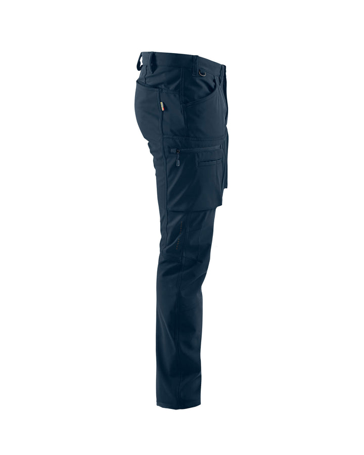 Blaklader 14772513 Winter Softshell Trousers Waterproof Breathable Dark Navy Blue Right #colour_dark-navy-blue