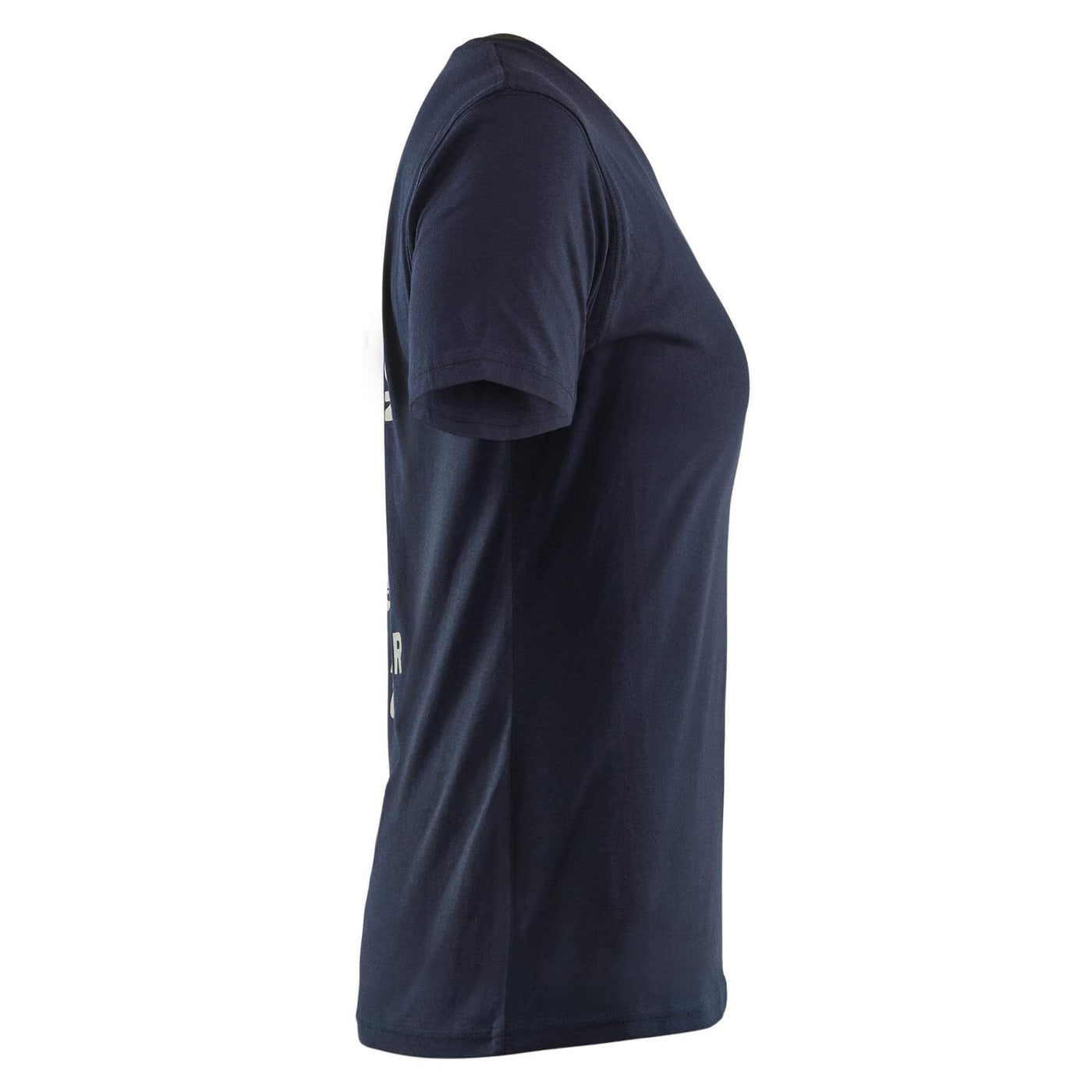 Blaklader 94171042 Womens Cotton T-Shirt Blaklader Beach Club Dark Navy Blue Right #colour_dark-navy-blue