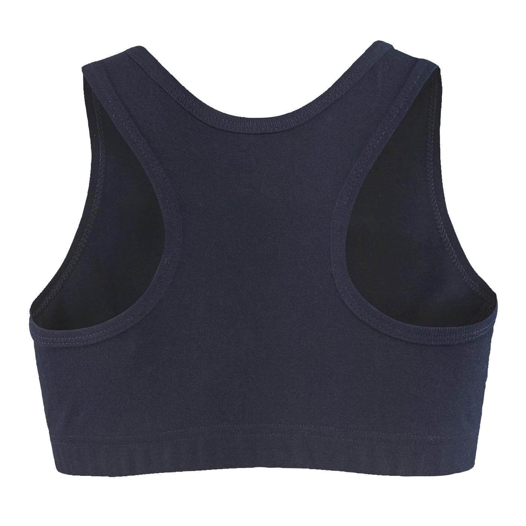 Blaklader 18252763 Womens Flame Resistant Sports Bra Navy Blue Rear #colour_navy-blue