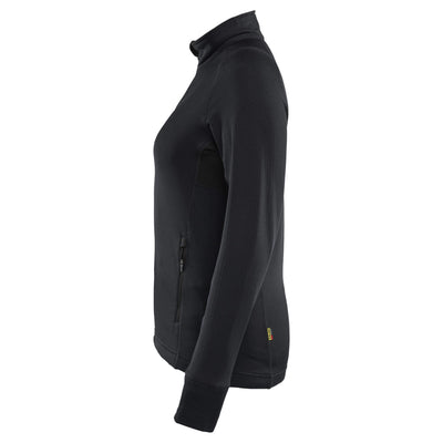 Blaklader 47452539 Womens Fleece Jacket Black Left #colour_black