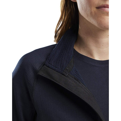 Blaklader 47452539 Womens Fleece Jacket Dark Navy Blue Detail 2 #colour_dark-navy-blue
