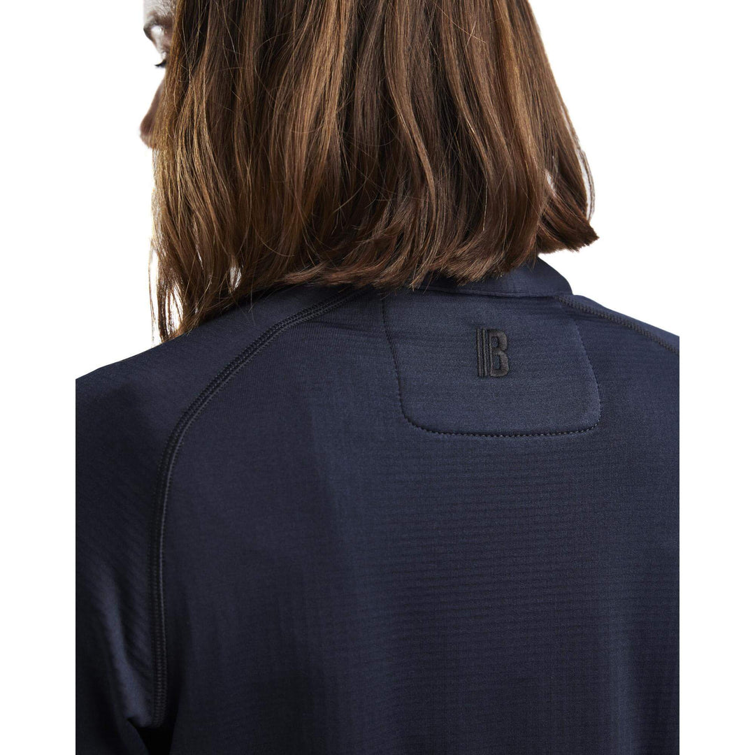 Blaklader 47452539 Womens Fleece Jacket Dark Navy Blue Detail 4 #colour_dark-navy-blue