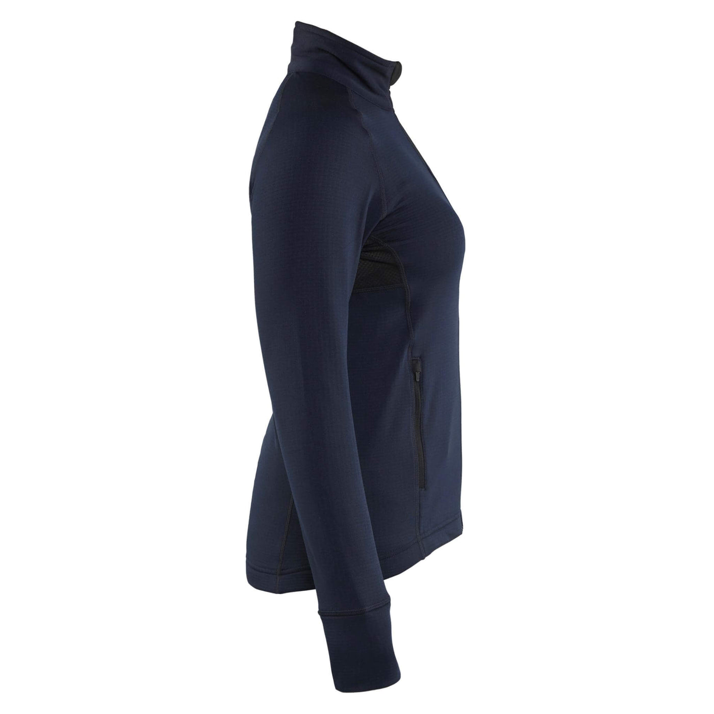 Blaklader 47452539 Womens Fleece Jacket Dark Navy Blue Right #colour_dark-navy-blue