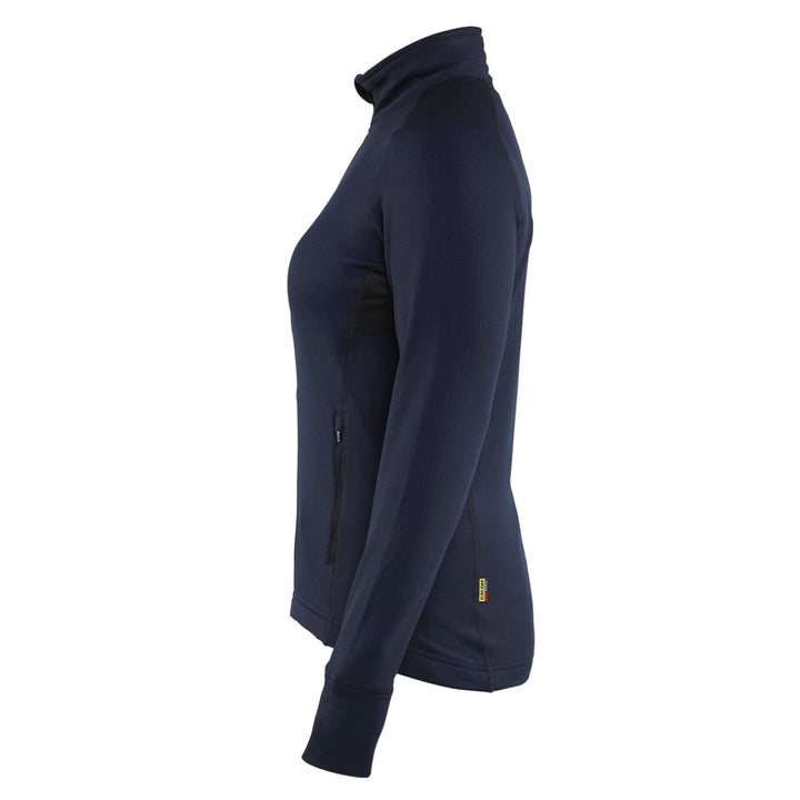 Blaklader 47452539 Womens Fleece Jacket Dark Navy Blue Left #colour_dark-navy-blue