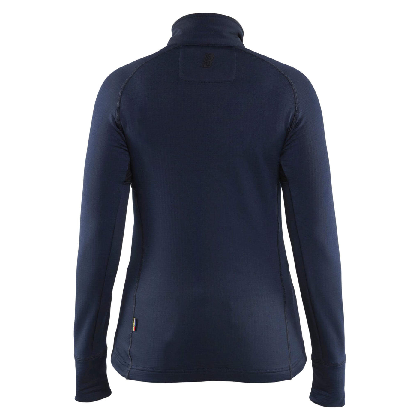 Blaklader 47452539 Womens Fleece Jacket Dark Navy Blue Rear #colour_dark-navy-blue