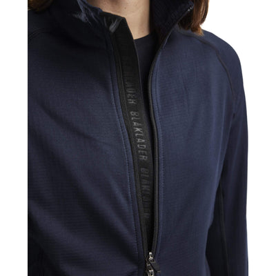 Blaklader 47452539 Womens Fleece Jacket Dark Navy Blue Detail 1 #colour_dark-navy-blue