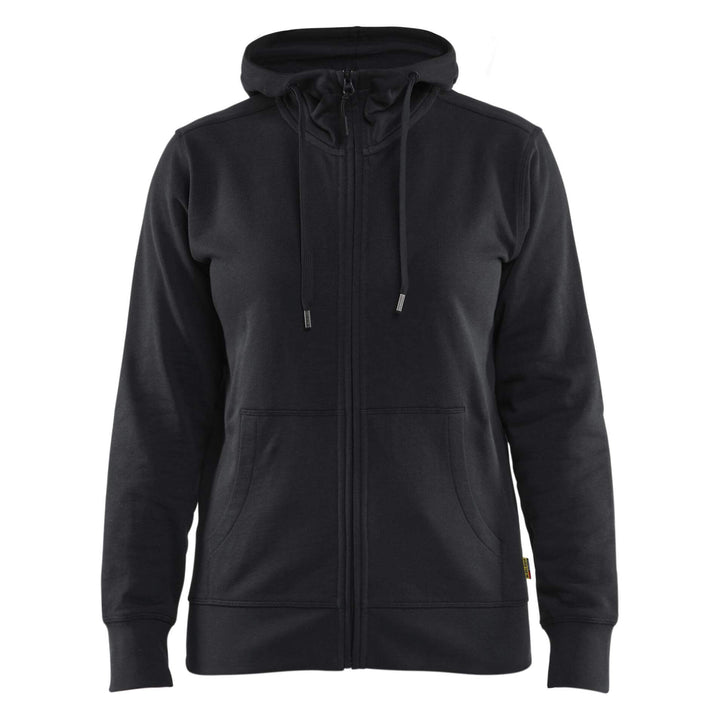 Blaklader 33951158 Womens Hoodie With Zipper and Kangaroo Pocket Black Main #colour_black