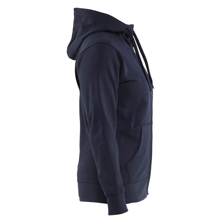 Blaklader 33951158 Womens Hoodie With Zipper and Kangaroo Pocket Dark Navy Blue Right #colour_dark-navy-blue