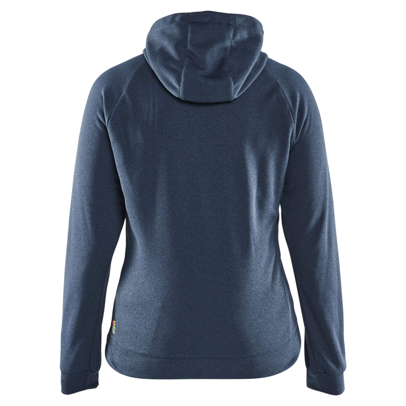 Blaklader 34642533 Womens Hybrid Zip Sweatshirt Jacket Numb Blue/Dark Navy Blue Rear #colour_numb-blue-dark-navy-blue